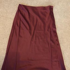 Silk maxi skirt